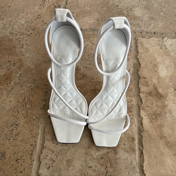 Schutz Gaiah Heel in White - Picture 4 of 7